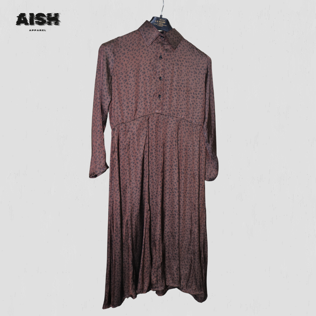Brown Silk Frock