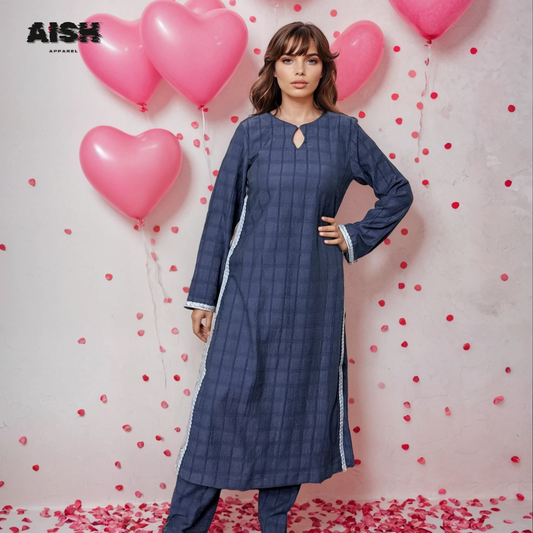 Checkered Ethnic Suit